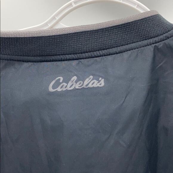 Cabela’s Rock pullover windbreaker black with pockets water and wind resistant M - Picture 8 of 9